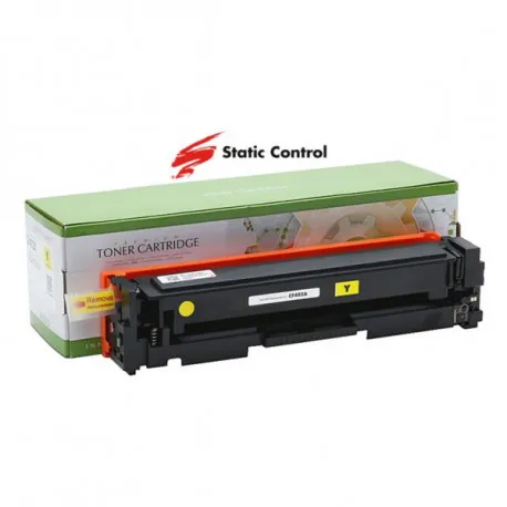 Toner Static Control HP Canon CF402A Yellow - Umag