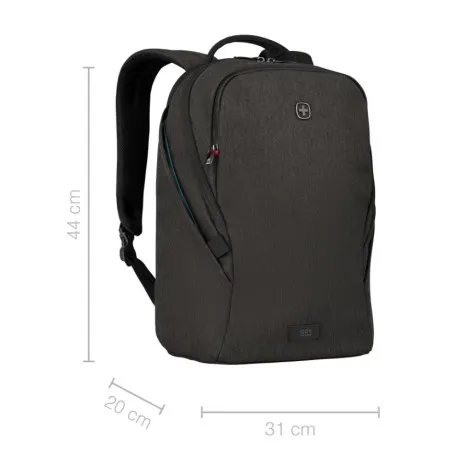 wenger ruksak mx light za prijenosnike 16", 21 l, crni - slika 1