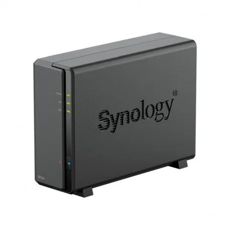 synology ds124 diskstation 1-bay nas server, 2.5"/3.5" hdd/ssd podrška, wake on lan/wan, 1gb ddr4, 1×1gbe, 2×usb3.2 gen1 - slika 1