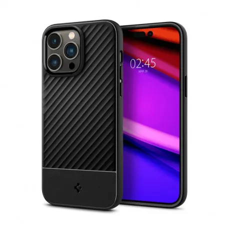 spigen core armor, zaštitna maska za telefon, mat crna - iphone 14 pro (acs04661) - slika 1