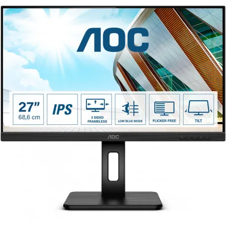AOC LED IPS 27" 272P2Q, VGA, HDMI, DP, USB - Umag