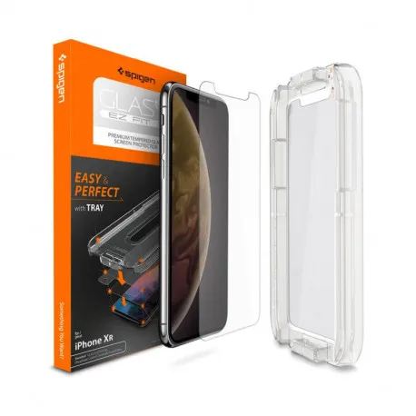 Spigen Glas.tR EZ Fit, zaštitno staklo za telefon - iPhone XR - Umag