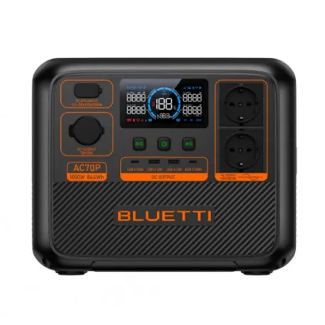 bluetti ac70p portable power station 1000w/ 864wh - slika 1