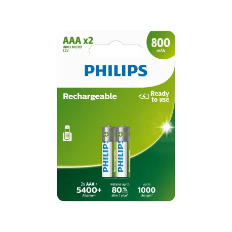 Philips punjive baterije AAA, 2 komada, 800 mAh - Umag