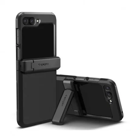 spigen tough armor, zaštitna maska za telefon, crna - samsung galaxy z flip5 (acs06227) - slika 1
