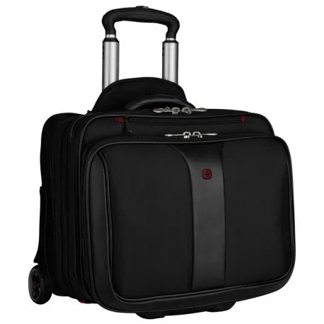 Wenger torba Patriot 2 za prijenosnike do 17" sa dodatnim Slim torbom za 15.6" prijenosnik, sa kotačima, crna - Umag