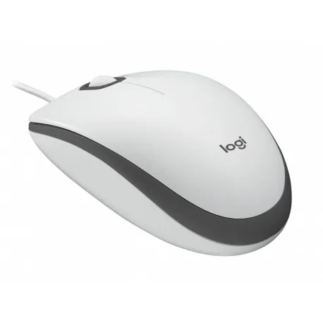 logitech m100 žičani optički miš, bijela - slika 1