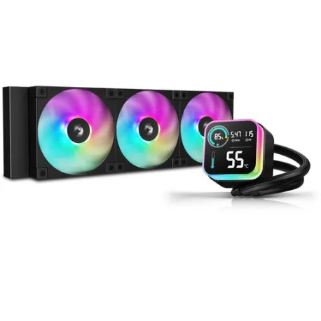 aio liquid cooler deepcool lq360 ultra, 360mm, lcd, argb - slika 1