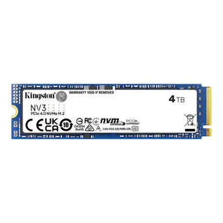 SSD 4TB M.2 80mm PCI-e 4.0 x4 NVMe, Kingston NV3 (SNV3S/4000G) - Umag