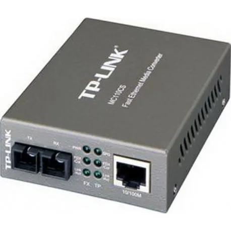 tp-link 100mbps rj45 to 100base optical (sc, sm)-20km media converter - slika 1