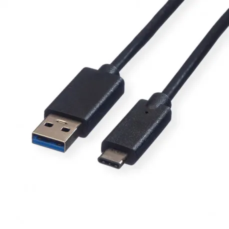 Roline USB3.2 kabel TIP A-C M/M, 1.0m, crni - Umag