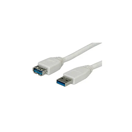 Roline VALUE USB3.0 kabel TIP A-A M/F, 0.8m, bijeli (produžni) - Umag