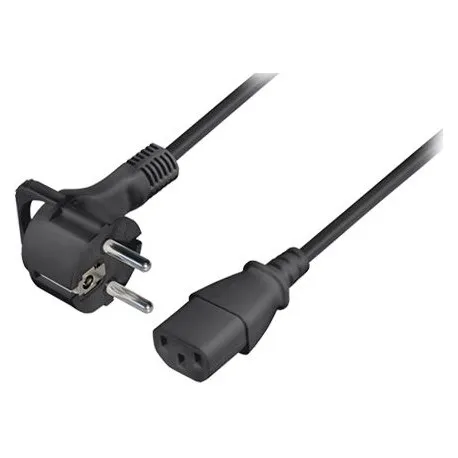 transmedia schuko plug flat to c13 jack 5m - slika 1