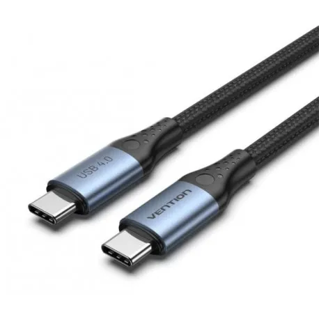 Vention Cotton Braided USB 4.0 C Male to C Male 5A Cable 1m - Umag