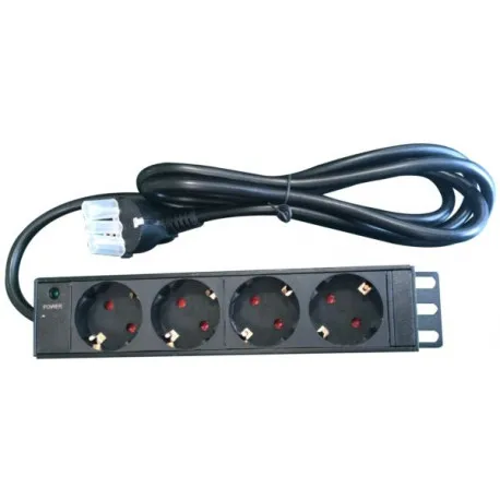 naviatec pdu (power distribution unit) sa 4x schuko priključaka, kabel schuko, 10" - slika 1