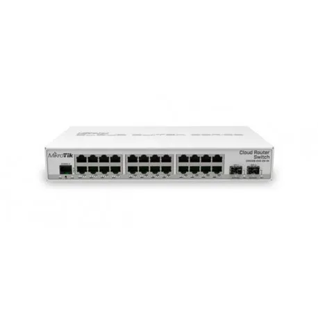 MikroTik SwOS RouterOS 24xGbE 2xSFP cage, desktop - Umag