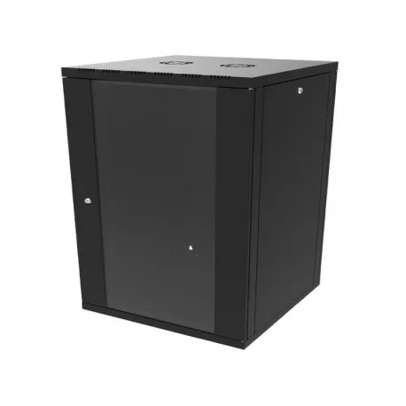canovate 18u 600x450x898 single zidni ormar s bočnim stranama koje se mogu otvoriti izvana, crni (ws3o-9-186df) - slika 1