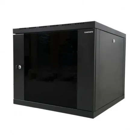 Canovate 12U 600x560x631 SINGLE zidni ormar s bočnim stranama koje se mogu otvoriti izvana, crni (WS3O-9-1265F) - Umag