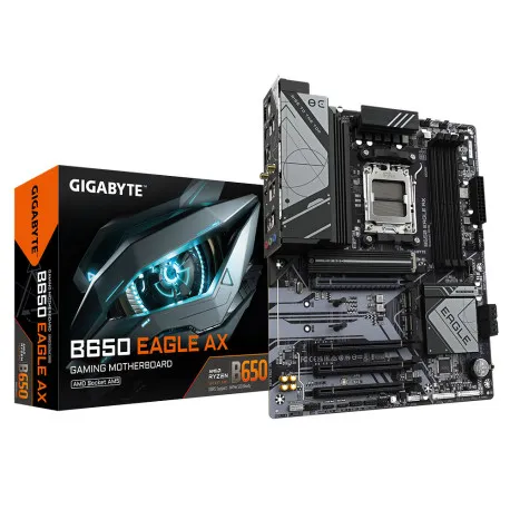 Gigabyte MB B650 EAGLE AX, S.AM5, 4×DDR5/7600(OC), PCIe 4.0, G-LAN, 1×DP/HDMI, USB-C, WiFi, ATX - Umag