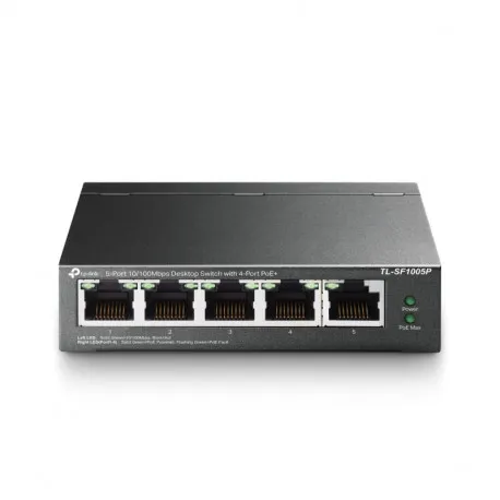 TP-Link 5-port Desktop preklopnik (Switch), 5×10/100M RJ45 ports + 4 PoE ports, metalno kućište (58W) - Umag