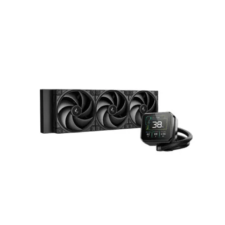 deepcool spartacus 360, 360mm, lcd, black aio liquid cooler - slika 1