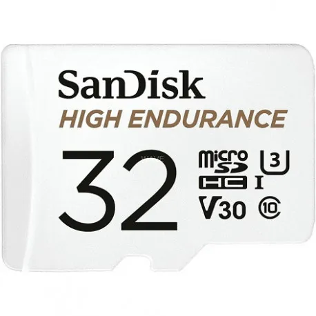 sandisk 32gb microsd high endurance sdhc sdk, (white, uhs-i (u3), class 10, v30) - slika 1