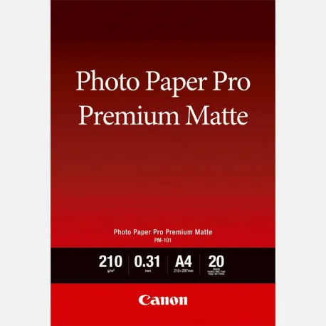 Canon Photo Paper Premium Matte PM101 - A4 - 20L - Umag