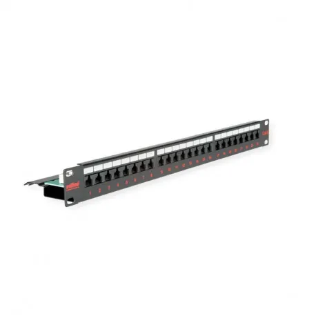 Roline Cat.6/Class E 19" Patch Panel 24-porta UTP, crni - Umag