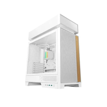 računalniško ohišje deepcool cl6600 wh, aio 360mm, atx, midi-tower, argb, kaljeno steklo, belo - slika 1