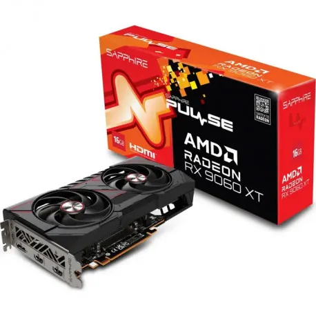 Sapphire Pulse Gaming Radeon RX 9060 XT 16GB GDDR6, PCIe 5.0x16, 2×HDMI/1×DP - Umag