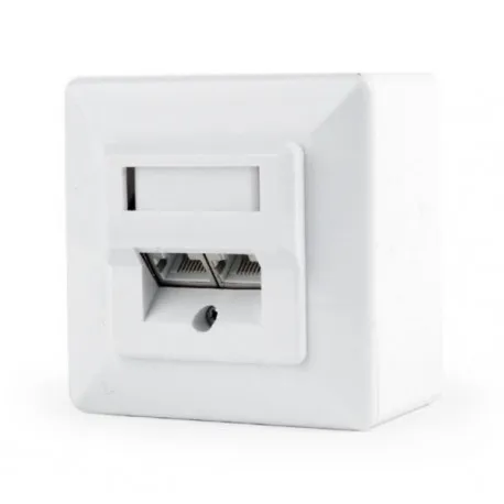 Gembird CAT6 STP 2-port wall mount face plate - Umag