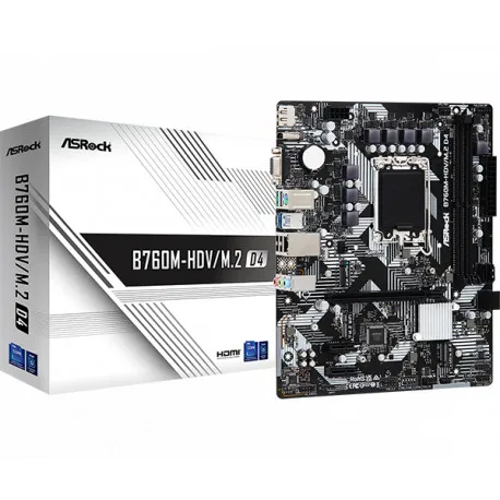 Asrock Intel LGA1700 B760M-HDV M.2 D4 - Umag