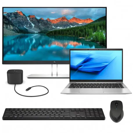 (refurbished) HP EliteBook 840 G7 + HP E24i G4 24'' monitor + ThunderBolt Dock + HP bluetooth miš + tipkovnica - Umag