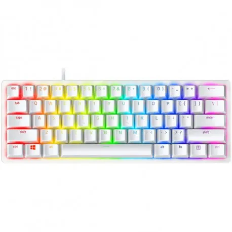 razer huntsman mini - mercury edition - 60% optical gaming keyboard - slika 1