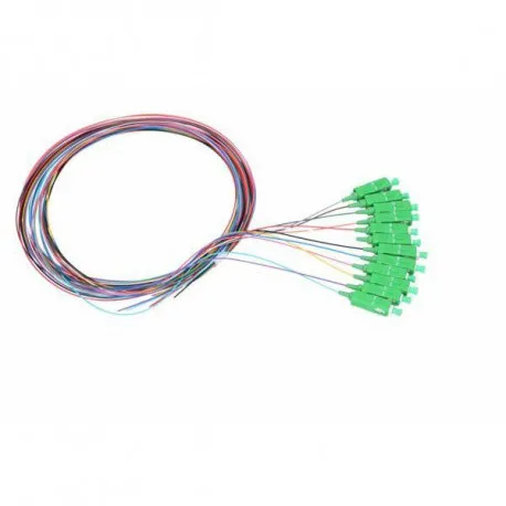 NFO Fiber optic pigtail SC APC, SM, G.657A2, 900um, 2m, 12 pack - Umag