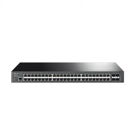 tp-link 48-port omada gigabit managed preklopnik (switch) l2+, 48×g-lan, 4×10g sfp+, 1×rj45/1×micro-usb console port, 1u 19" - slika 1