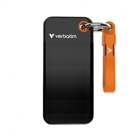 Verbatim Pocket 1TB SSD vanjski disk, USB 3.2 Gen2, Black/Orange - Umag