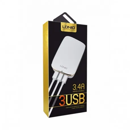 Punjač USB LDNIO 3 PORTS 5V/3.4A/17W A3304 - Umag