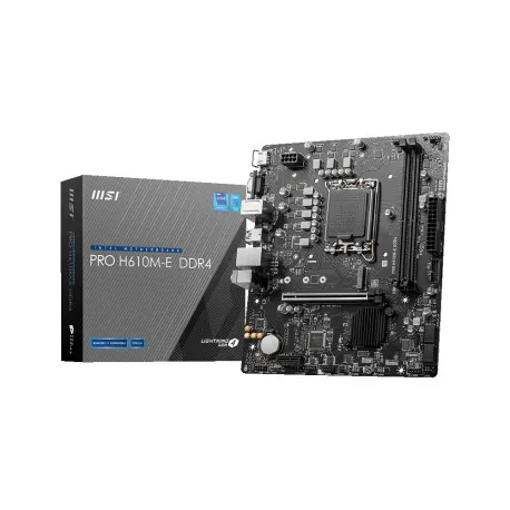 MSI MB H610M-E DDR4, S.1700, 2xDDR4/3200, PCIe 4.0, G-LAN, VGA/HDMI, mATX - Umag