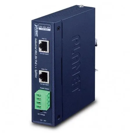 Planet Industrial Single-Port 10 100 1000Mbps 802.3bt PoE Splitter - Umag