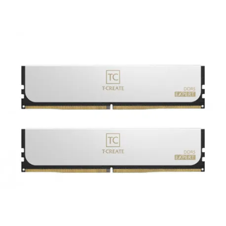 team group t-create expert 32gb (2x16gb) ddr5 6000mhz, cl30, amd expo white - slika 1