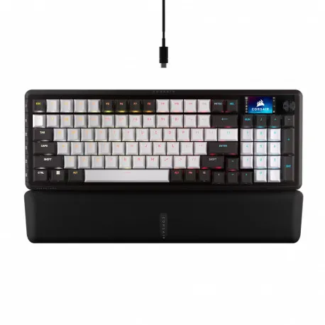 tipkovnica corsair vanguard 96 mlx plasma dualwired ,lcd screen, elgato stream deck integration - slika 1