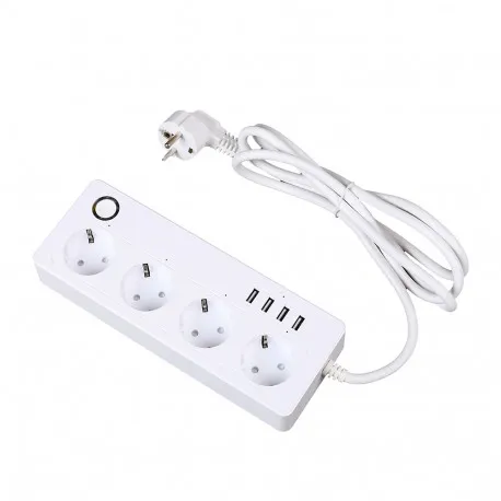 moye voltaic smart power strip v2 4 eu plugs + 4 usb plugs 3680w 16a - slika 1