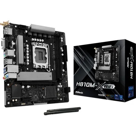 asrock intel lga1851 h810m-x wifi - slika 1