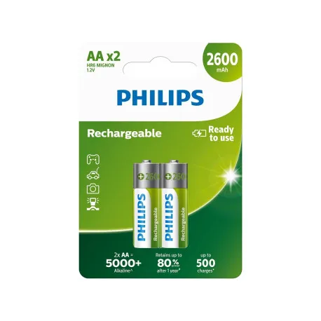 Philips punjive baterije AA, 2 komada, 2600 mAh - Umag