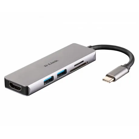 d-link dub-m530 5-u-1 usb-c hub sa hdmi i sd/microsd čitačem kartica - slika 1