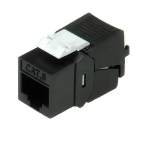 Roline RJ45 Keystone konektor Cat.6/Class E, UTP (tool-free), crni - Umag