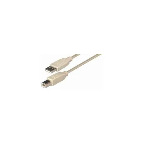 Transmedia USB 2.0 AB, Beige, 1,8m - Umag