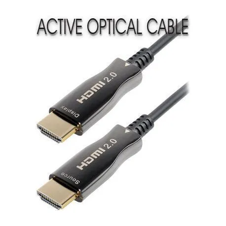 Transmedia Active Optical HDMI 2.0 cable, 15m - Umag