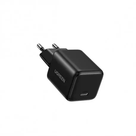 ugreen zidni punjač 20w, 1×usb-c, gan, crni - slika 1